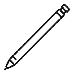 Artist pen icon outline vector. Ink signature