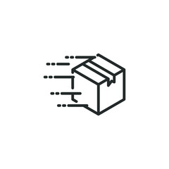 simple vector icon fast delivery editable. isolated on white background. 