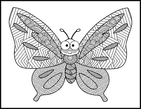 Butterfly Coloring book for children