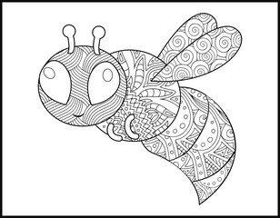 Bee Coloring book for children