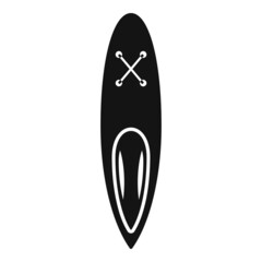 Sport sup board icon simple vector. Surf stand