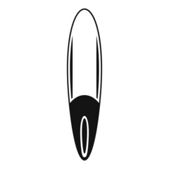 Oak sup board icon simple vector. Surf paddle