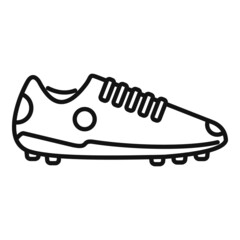 Football boot icon outline vector. Sport shoe