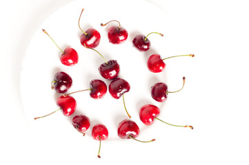 Obraz na płótnie Canvas Cherry yummy fruit berries food macro summer delicious