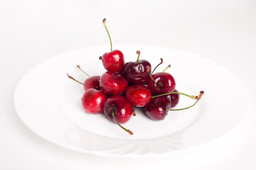 Cherry yummy fruit berries food macro summer 
delicious
