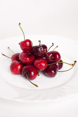Obraz na płótnie Canvas Cherry yummy fruit berries food macro summer delicious