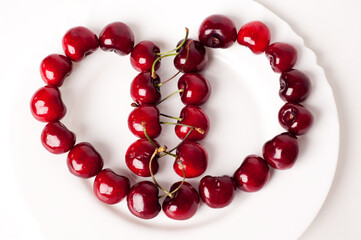 Cherry yummy fruit berries food macro summer 
delicious
