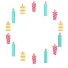 誕生日 メッセージカード イラスト素材 バースデー