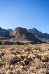 Boulders before mountains. 