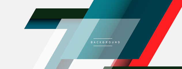 Vector background. Abstract overlapping color lines design with shadow effects. Illustration for wallpaper banner background or landing page