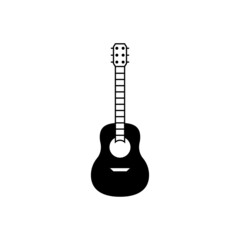 Obraz na płótnie Canvas Guitar icon design template vector isolated