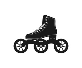Fototapeta na wymiar Roller Skates Monogram svg, Roller Skates Split svg, Roller Skates Vector, Roller Skates Clipart, Split Roller Skates, Roller Derby svg, Roller Skates outline svg 