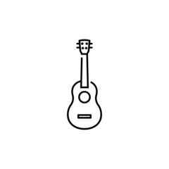 Naklejka premium Ukulele icon design template vector isolated