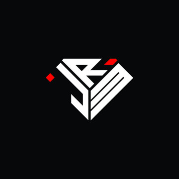JRM letter logo creative design. JRM unique design