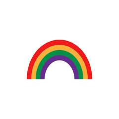 Rainbow icon design template vector isolated