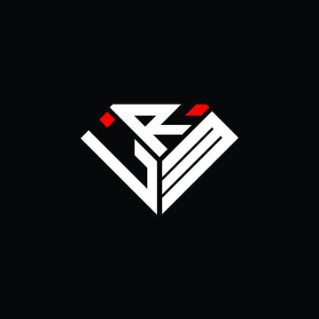 LRM letter logo creative design. LRM unique design