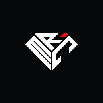MRC letter logo creative design. MRC unique design