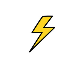 Flash premium line icon. Simple high quality pictogram. Modern outline style icons. Stroke vector illustration on a white background. 