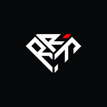 RRF letter logo creative design. RRF unique design