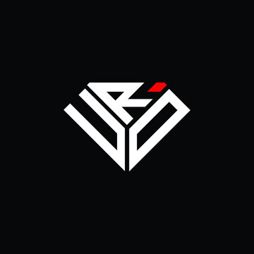 URD letter logo creative design. URD unique design