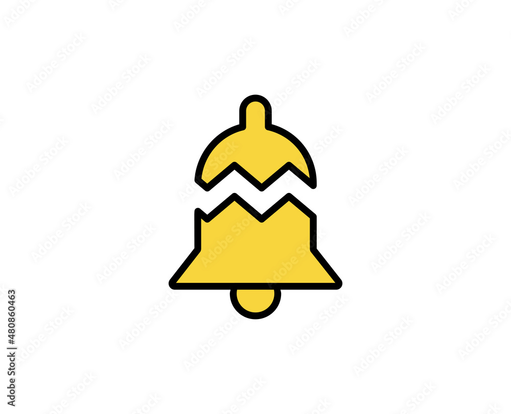 Poster bell line icon. high quality outline symbol for web design or mobile app. thin line sign for design 