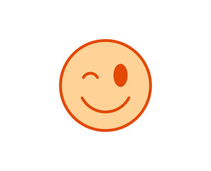 Emoji line icon. High quality outline symbol for web design or mobile app. Thin line sign for design logo. Color outline pictogram on white background