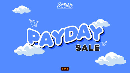 Payday Sale Editable Text Effect