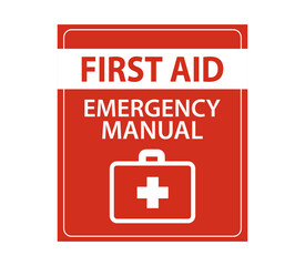 First aid kit, first aid bag icon, medical box, vector