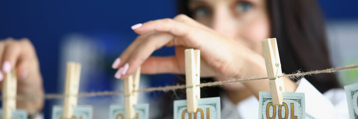 Female with fresh manicure