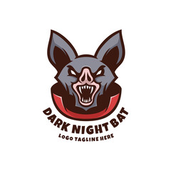 Illustration vector graphic of Dark Night Bat, good for logo design