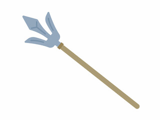 三つ又の槍のイラスト