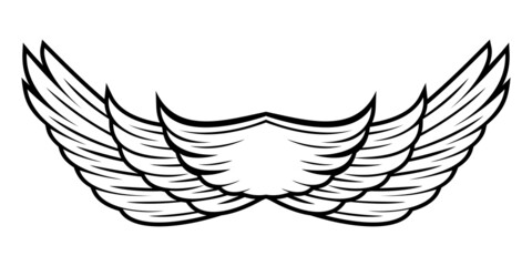 Wing design illustration vector eps format , suitable for your design needs, logo, illustration, animation, etc.