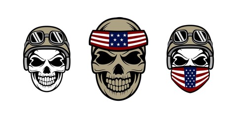 Detailed human skull head design illustration vector eps format , suitable for your design needs, logo, illustration, animation, etc.