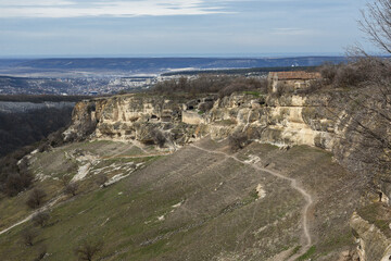 Cave city Chufut-Kale in Bakhchysarai, Crimea