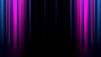 Futuristic showcase concept empty show scene Abstract geometric glow neon background,  technology banner. Product display, Scene 3D Render