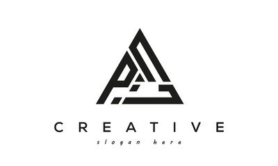 PNL creative tringle three letters logo design
