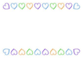 F_a3H_색연필 손그림 하트 프레인_화이트데이