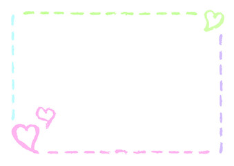 F_a3H_색연필 손그림 하트 프레인_화이트데이