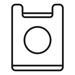 Eco bag icon outline vector. Climate disaster