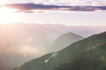 Mountains silhouette