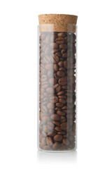 Jar of coffee isolated.