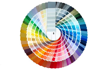 colorful palette isolated on white background - obrazy, fototapety, plakaty