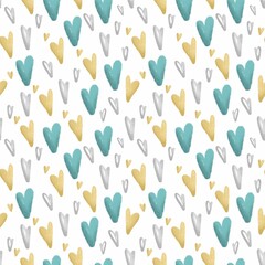 Seamless pattern on the theme of Valentine's Day