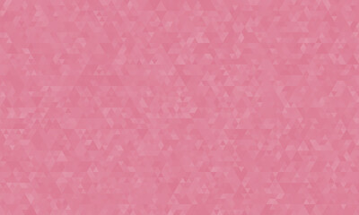 Abstract geometric background, pattern of triangles in Pacific Pink, design for poster, banner, card and template.