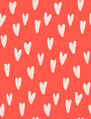 Valentine's Day Seamless Pattern: Hearts Pattern, Love Day