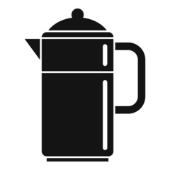 Home coffee pot icon simple vector. Espresso cup