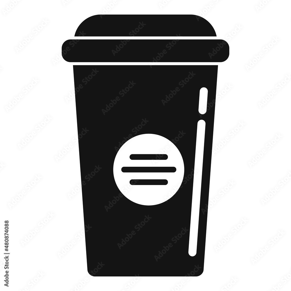 Canvas Prints to go coffee cup icon simple vector. cafe cappuccino