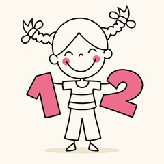 Hand Drawn Funny Cartoon Student