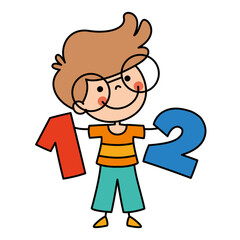 Hand Drawn Funny Cartoon Student