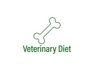 veterinary diet logo vector illustration 